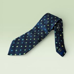 Etro Silk Blue Green Tie